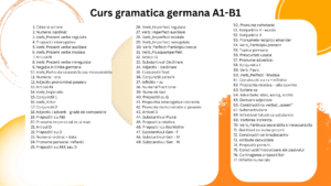 Cuprins Gramatica A1-B1